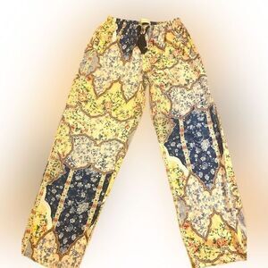 Peter Alexander Pajama Pants - S blue   Yellow motif. , polyester